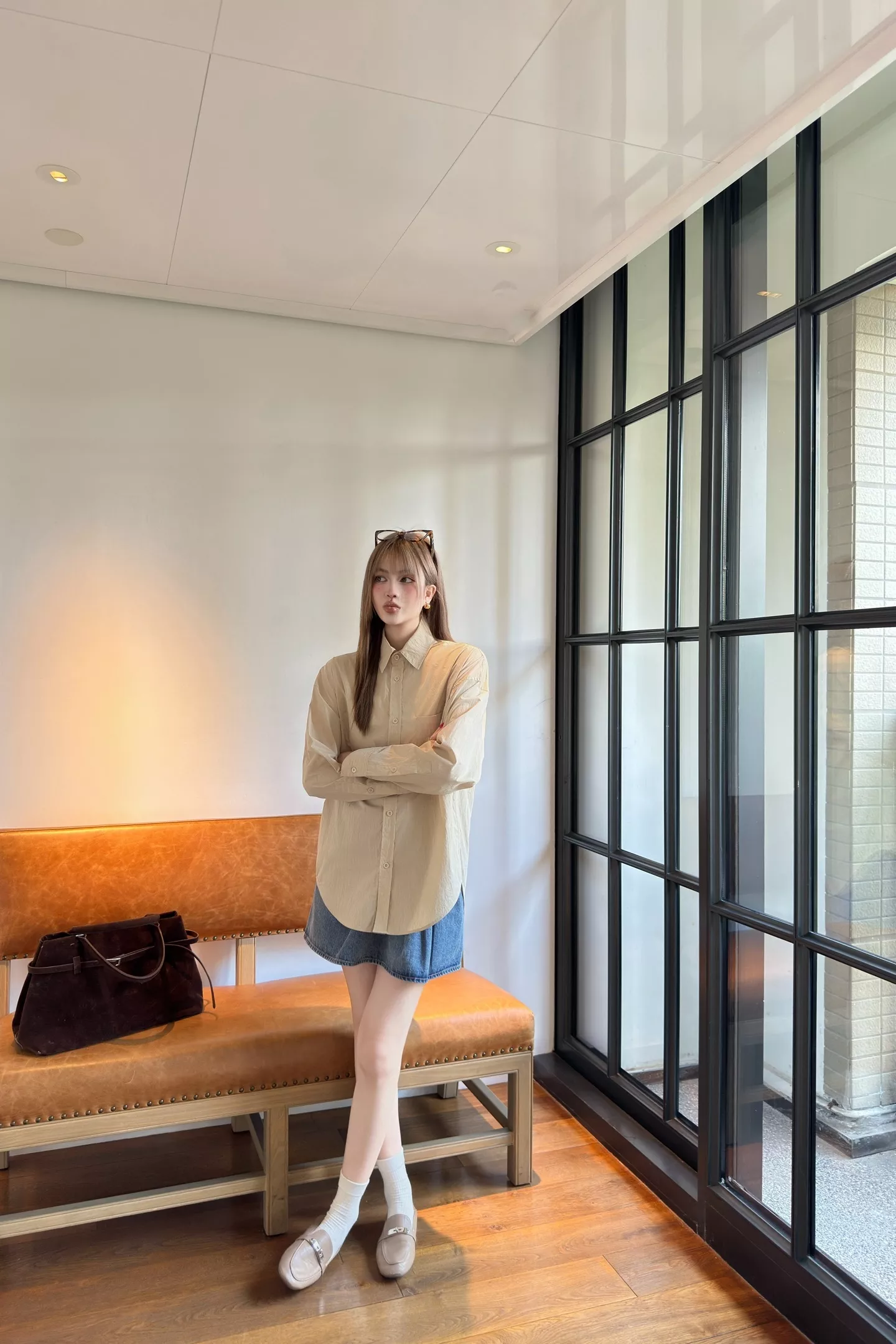로에베 자수 포켓 코튼 셔츠 상세 이미지 36