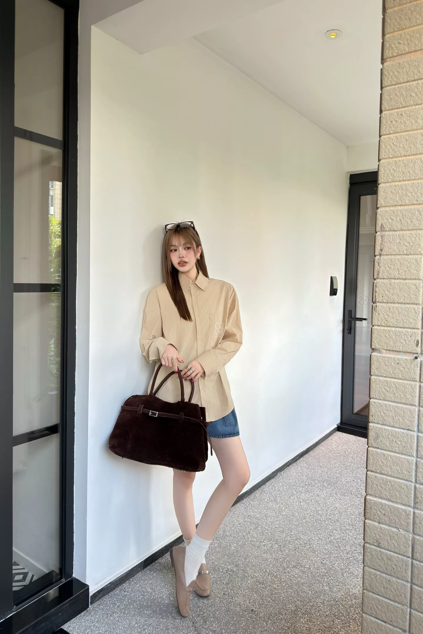 로에베 자수 포켓 코튼 셔츠 상세 이미지 34