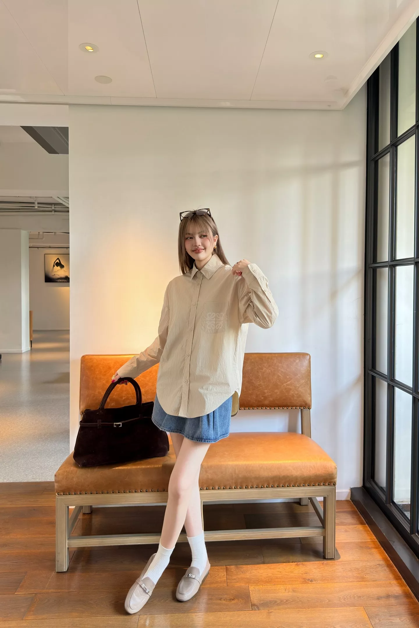 로에베 자수 포켓 코튼 셔츠 상세 이미지 39