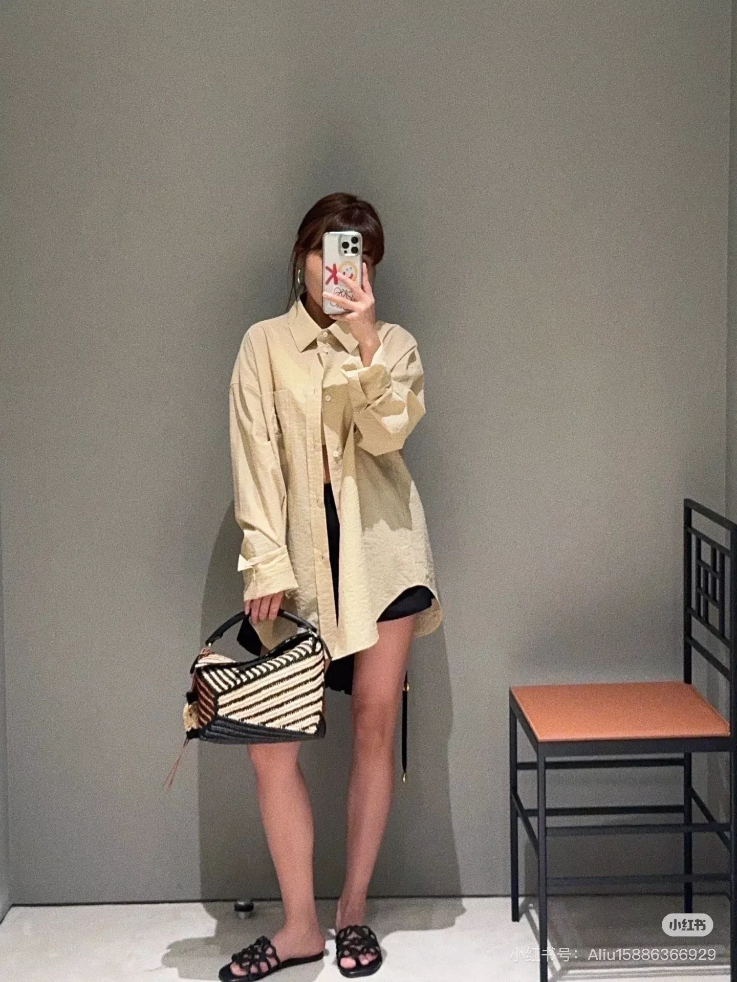 로에베 자수 포켓 코튼 셔츠 상세 이미지 32