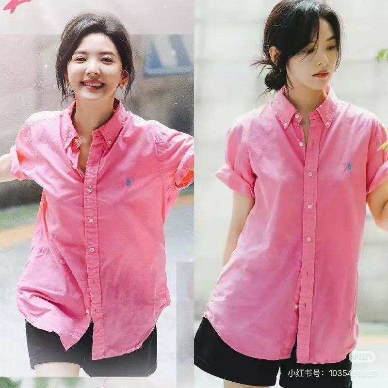 랄프로렌 여성 린넨 혼방 반팔 카라 셔츠 상세 이미지 38