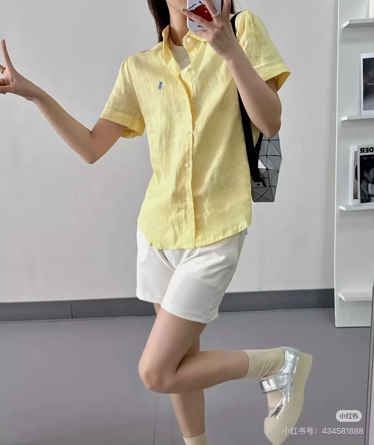 랄프로렌 여성 린넨 혼방 반팔 카라 셔츠 상세 이미지 40