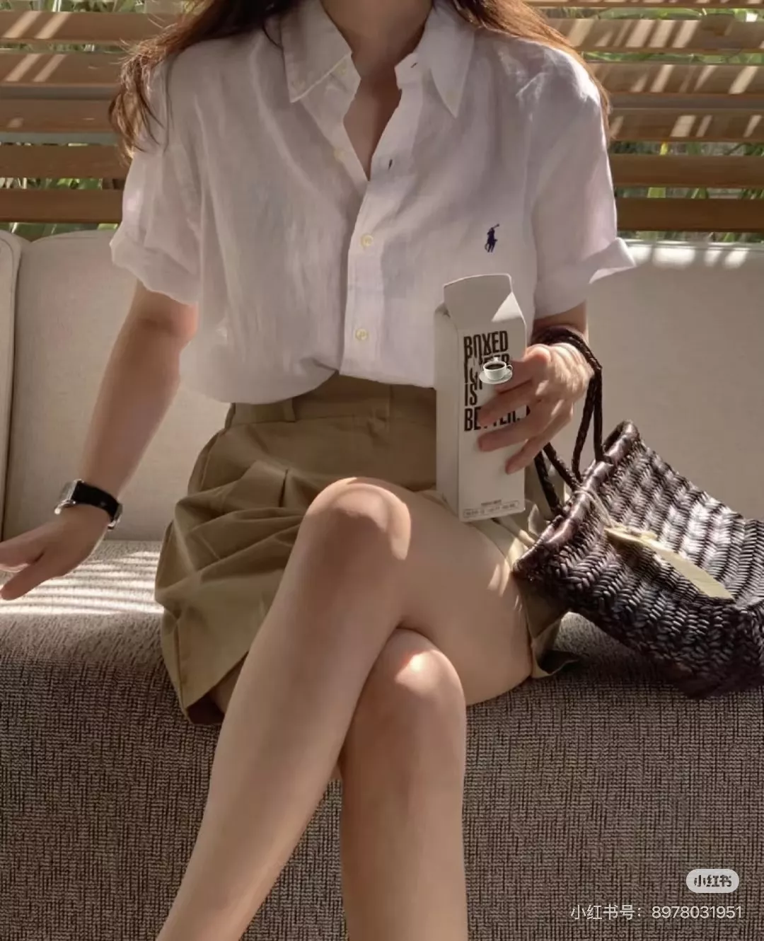 랄프로렌 여성 린넨 혼방 반팔 카라 셔츠 상세 이미지 59