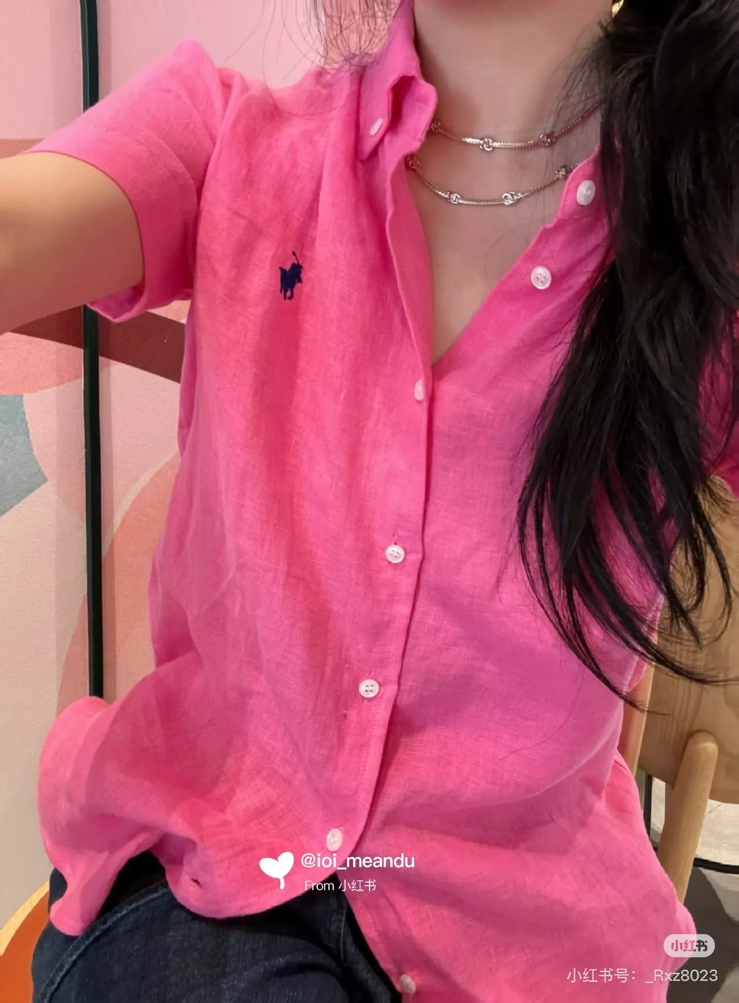 랄프로렌 여성 린넨 혼방 반팔 카라 셔츠 상세 이미지 48