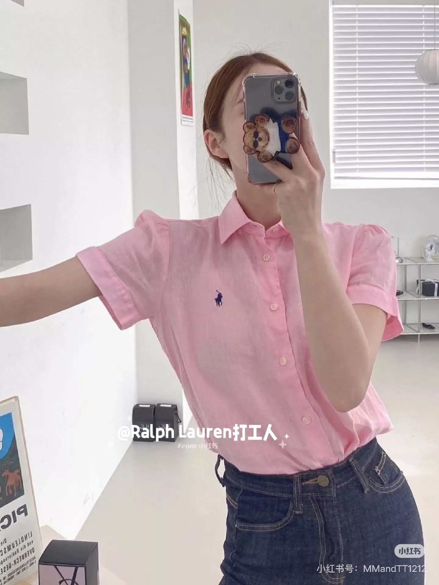 랄프로렌 여성 린넨 혼방 반팔 카라 셔츠 상세 이미지 55