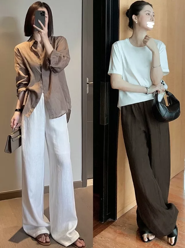 더로우 린넨 와이드 밴딩 팬츠 상세 이미지 34