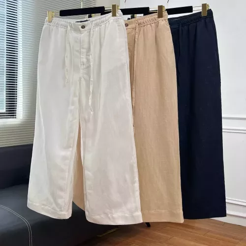 랄프로렌 여성 린넨 스트링 밴딩 팬츠