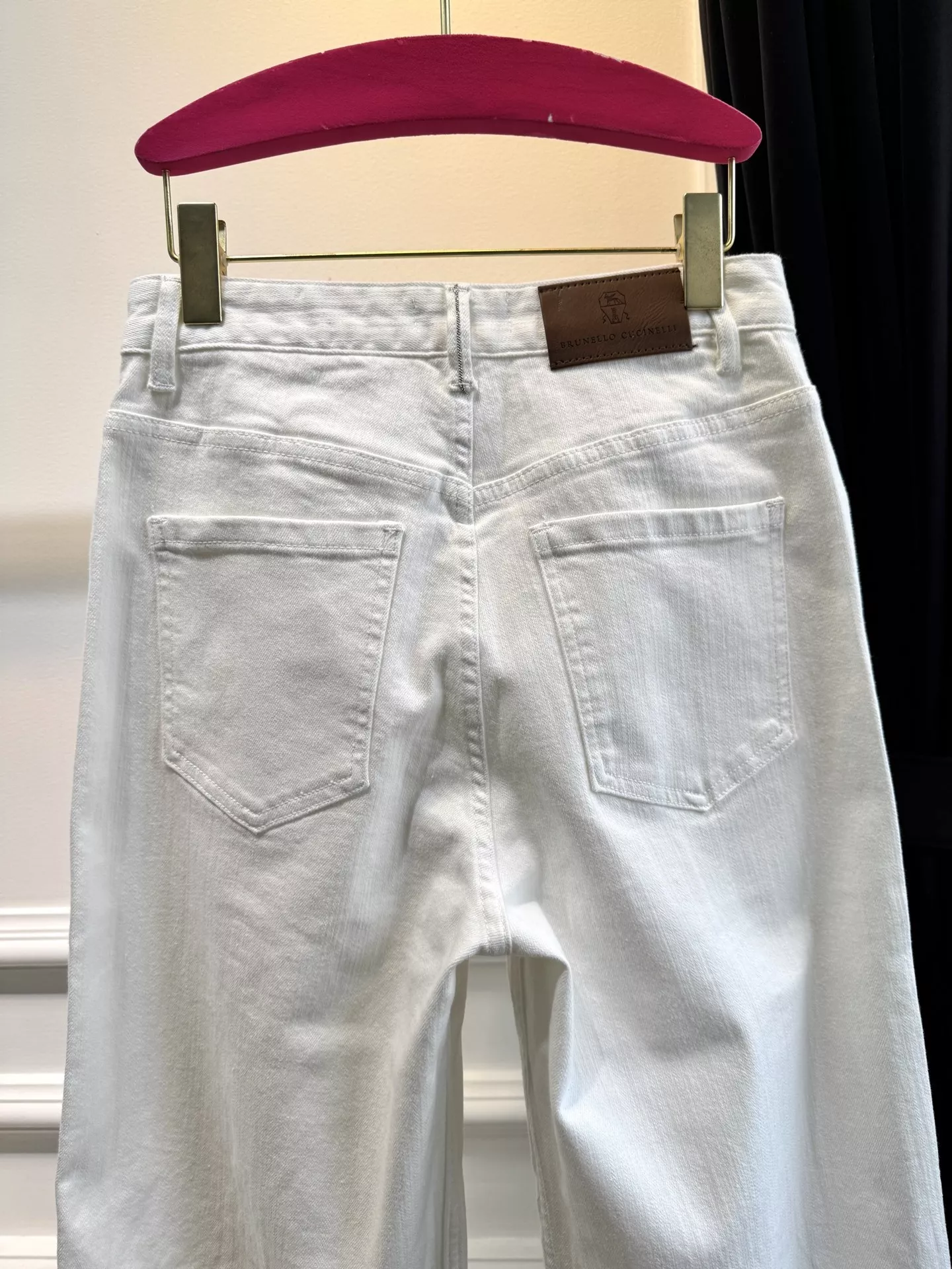 브루넬로쿠치넬리 화이트 와이드 데님 팬츠 상세 이미지 5