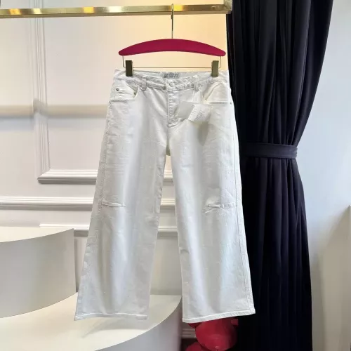 브루넬로쿠치넬리 화이트 와이드 데님 팬츠