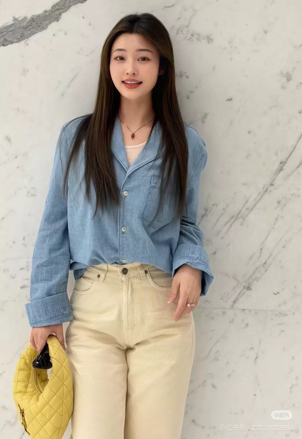 입생로랑 빈티지 워싱 와이드 데님 팬츠 상세 이미지 15