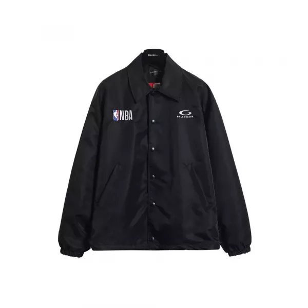 발렌시아가 NBA 콜라보 나일론 방수 코치 재킷