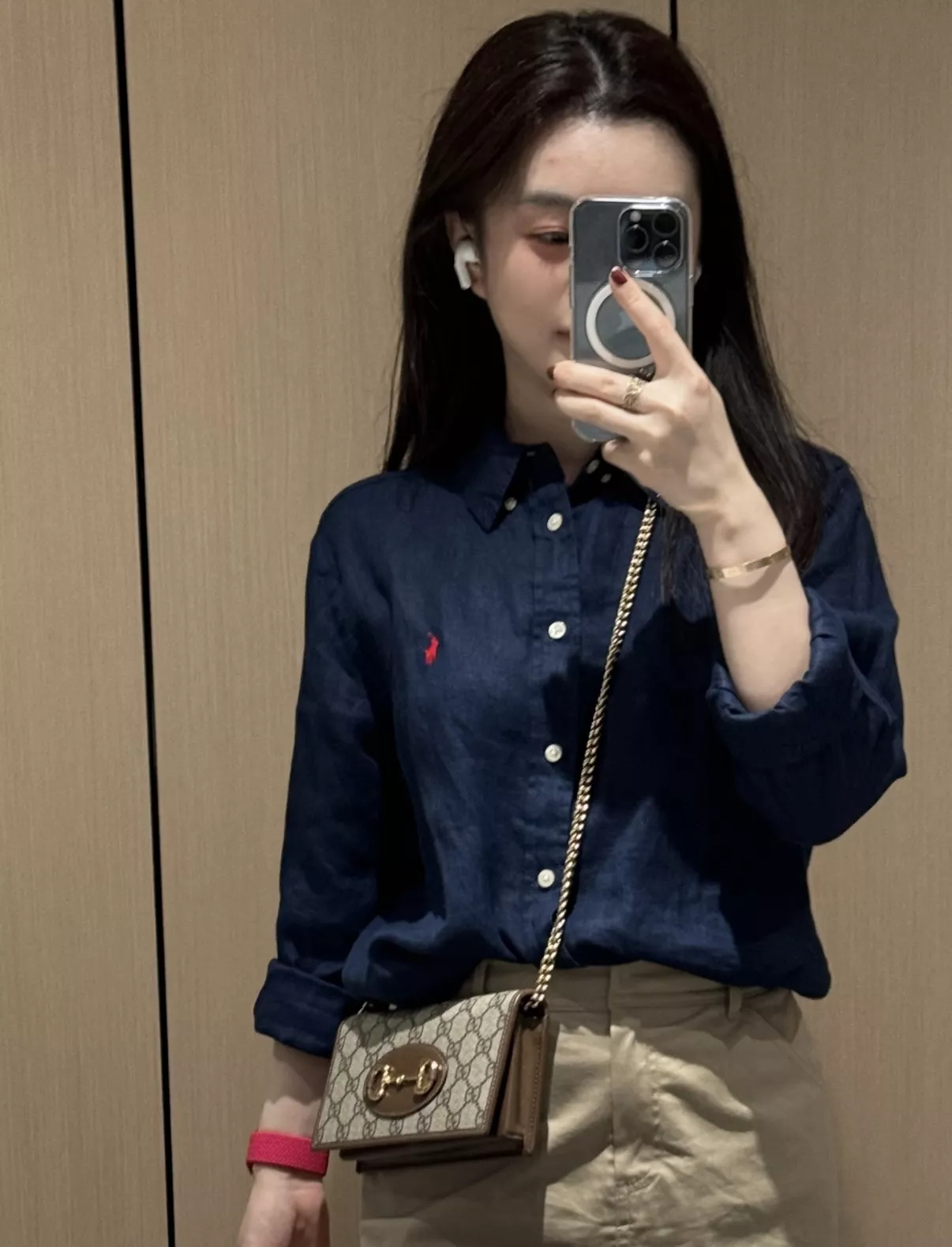 랄프로렌 리넨 자수 포인트 버튼 셔츠 상세 이미지 74