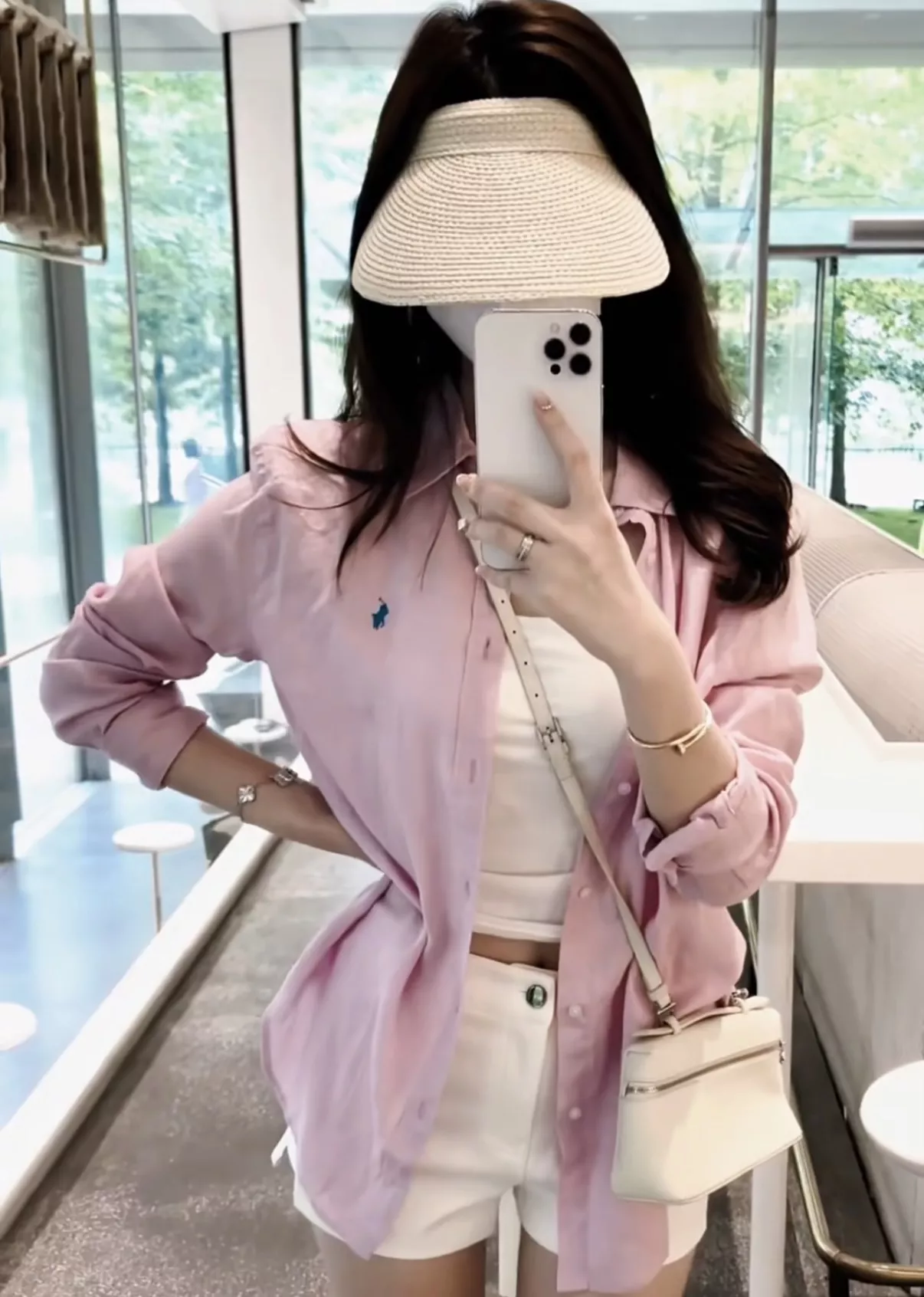 랄프로렌 리넨 자수 포인트 버튼 셔츠 상세 이미지 96