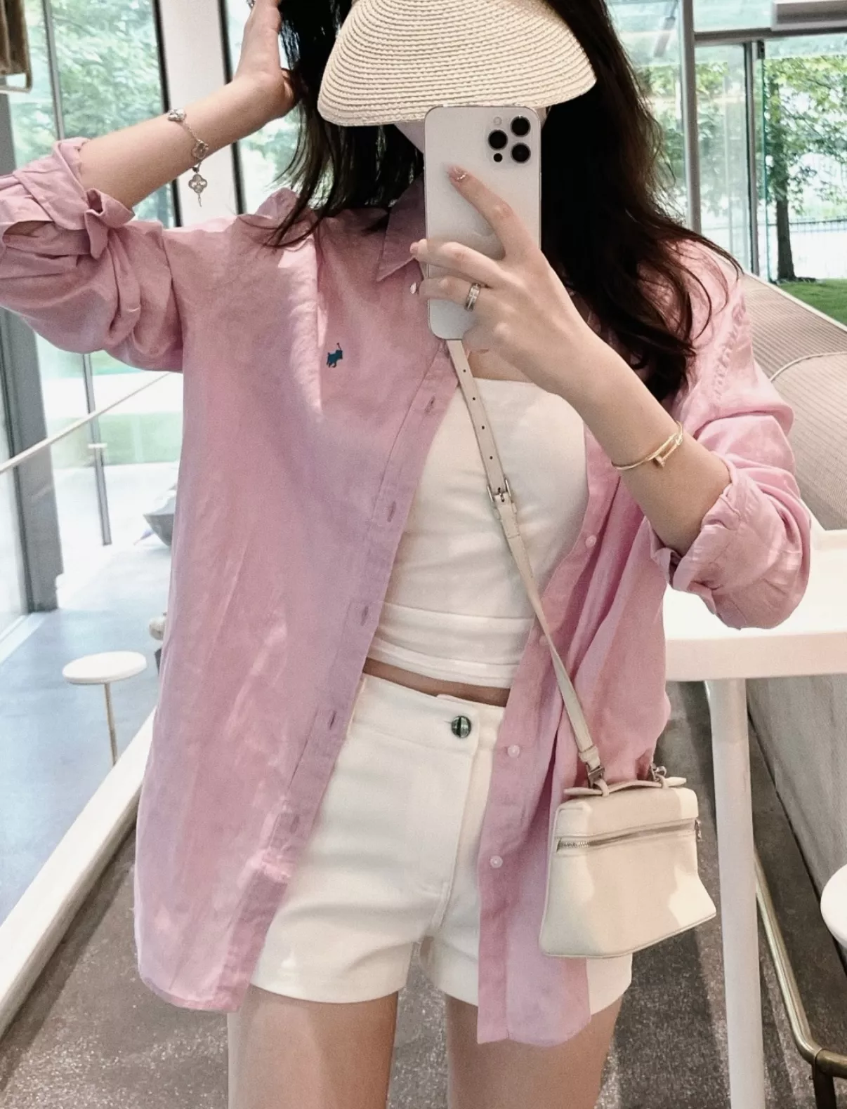 랄프로렌 리넨 자수 포인트 버튼 셔츠 상세 이미지 49