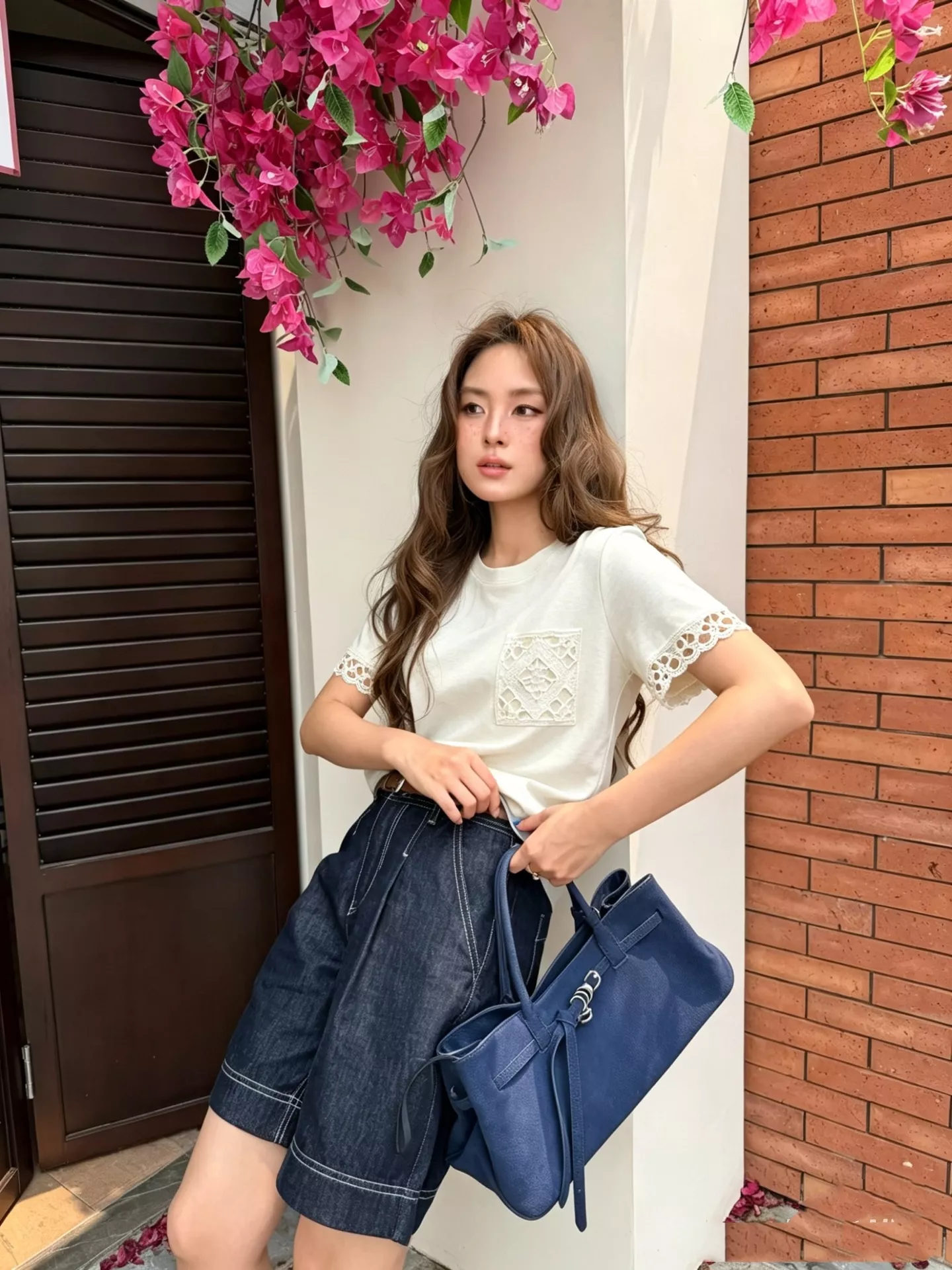몽클레어 로고 포인트 반팔 상의 상세 이미지 12
