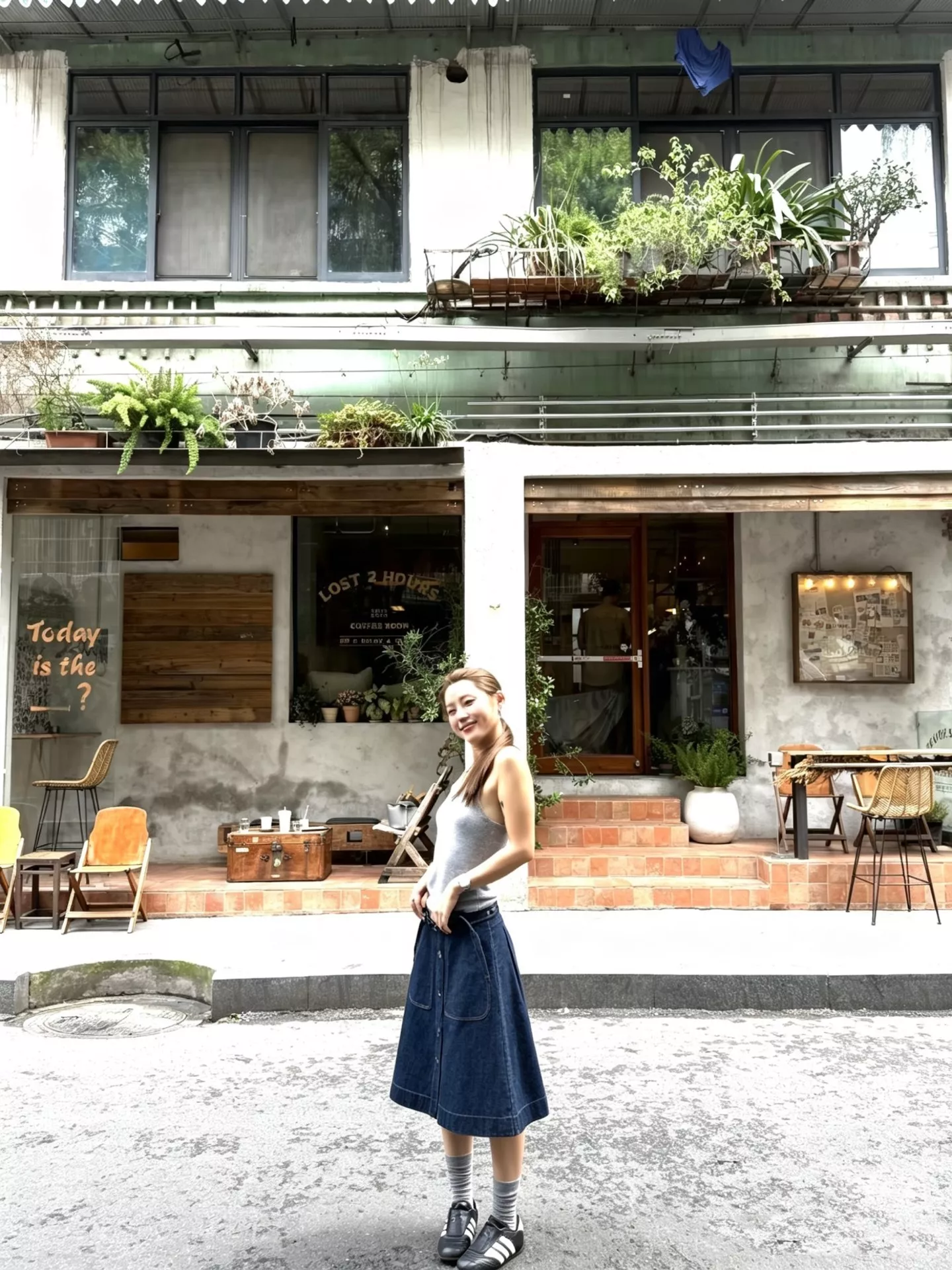몽클레어 데님 무드 플레어 스커트 상세 이미지 13