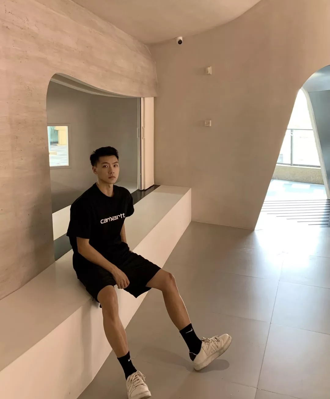 칼하트 로고 자수 포인트 코튼 반팔 상의 상세 이미지 33