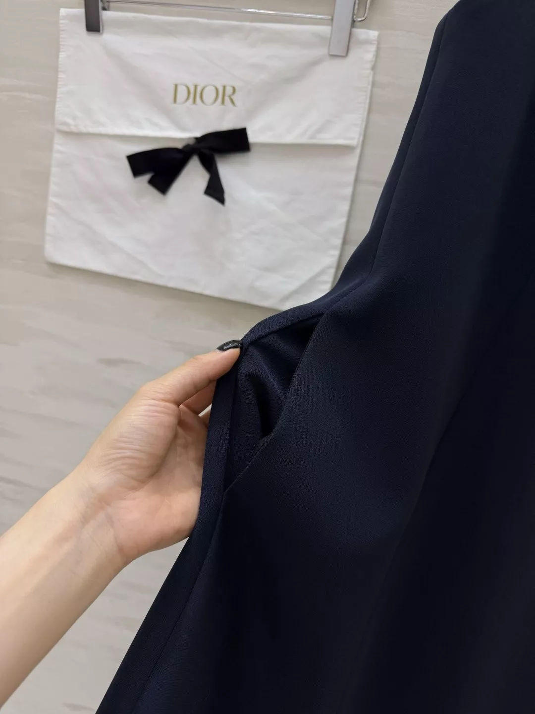 디올 리본 장식 민소매 에이라인 드레스 상세 이미지 18