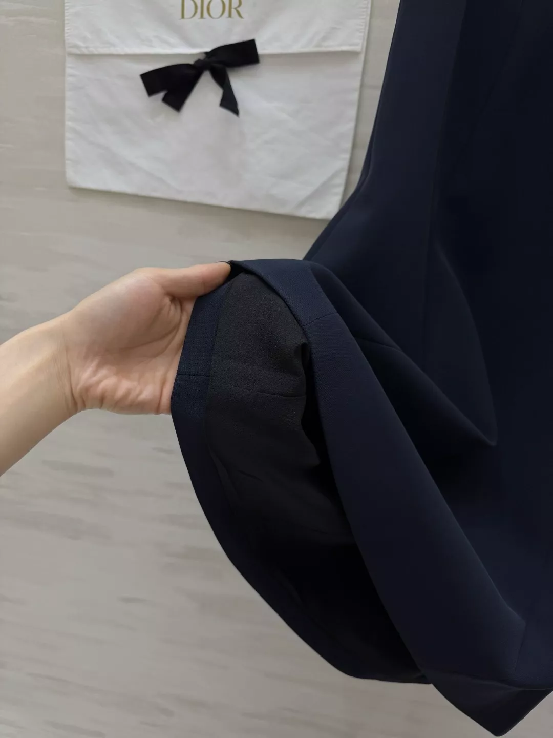 디올 리본 장식 민소매 에이라인 드레스 상세 이미지 19