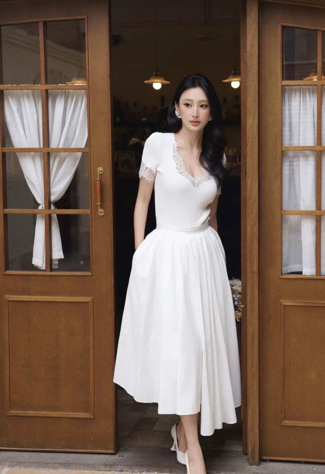 셀프포트레이트 언밸런스 플레어 스커트 상세 이미지 31