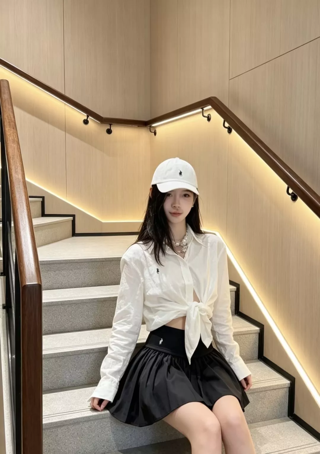 랄프로렌 플리츠 자수 포인트 스커트 상세 이미지 35