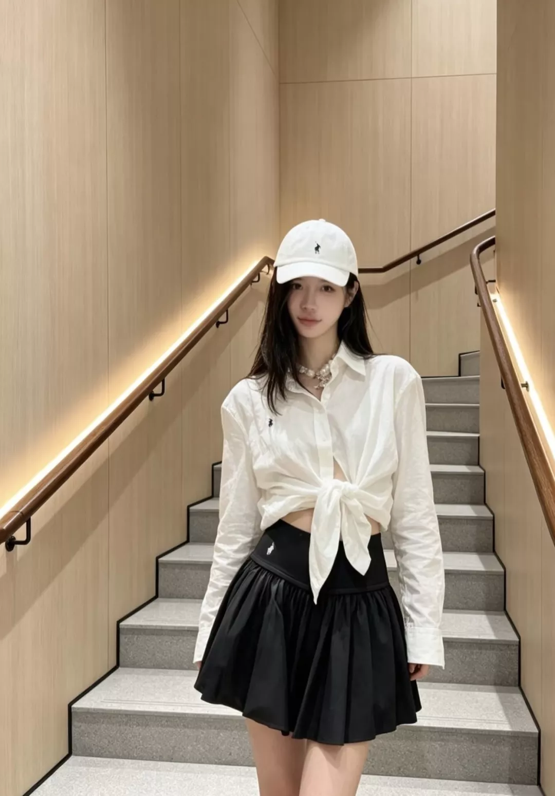 랄프로렌 플리츠 자수 포인트 스커트 상세 이미지 34