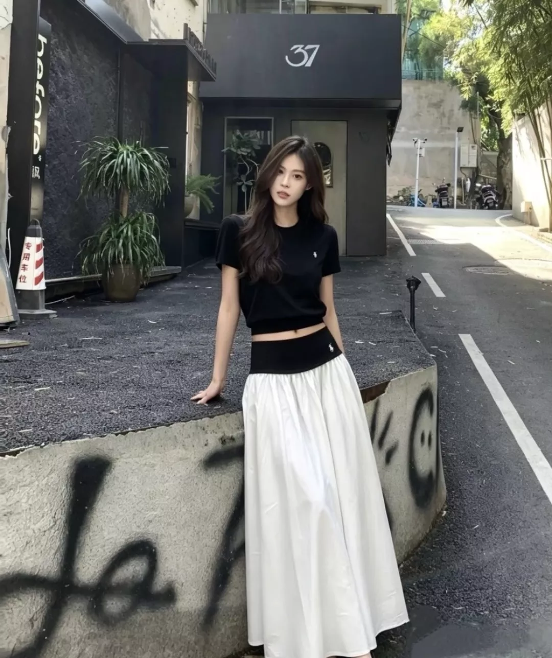 랄프로렌 포니 자수 플리츠 롱 스커트 상세 이미지 10