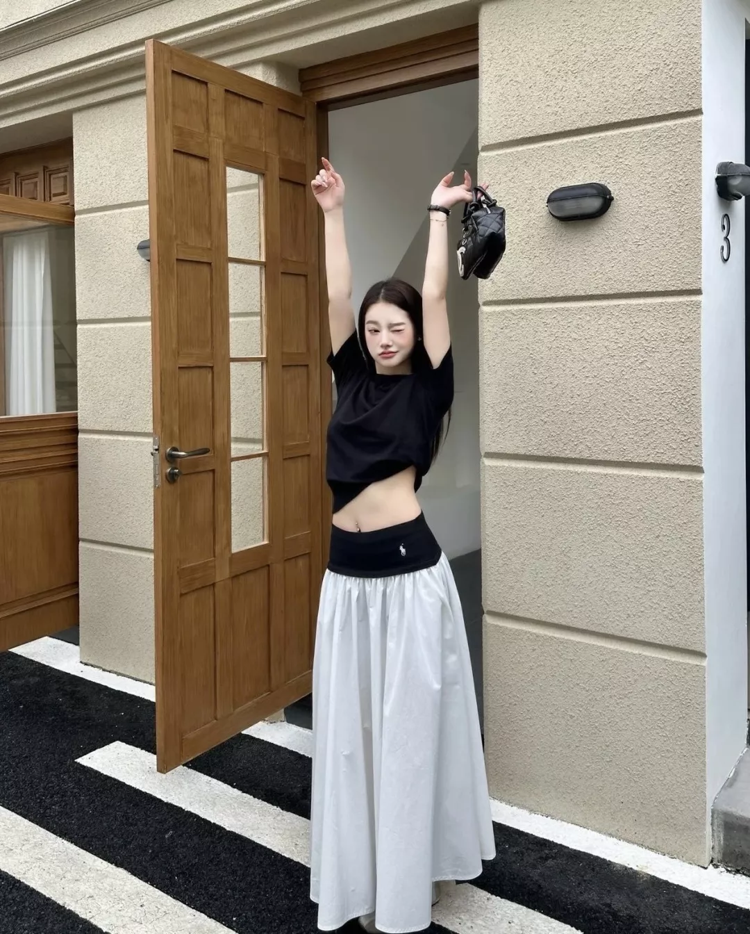 랄프로렌 포니 자수 플리츠 롱 스커트 상세 이미지 14
