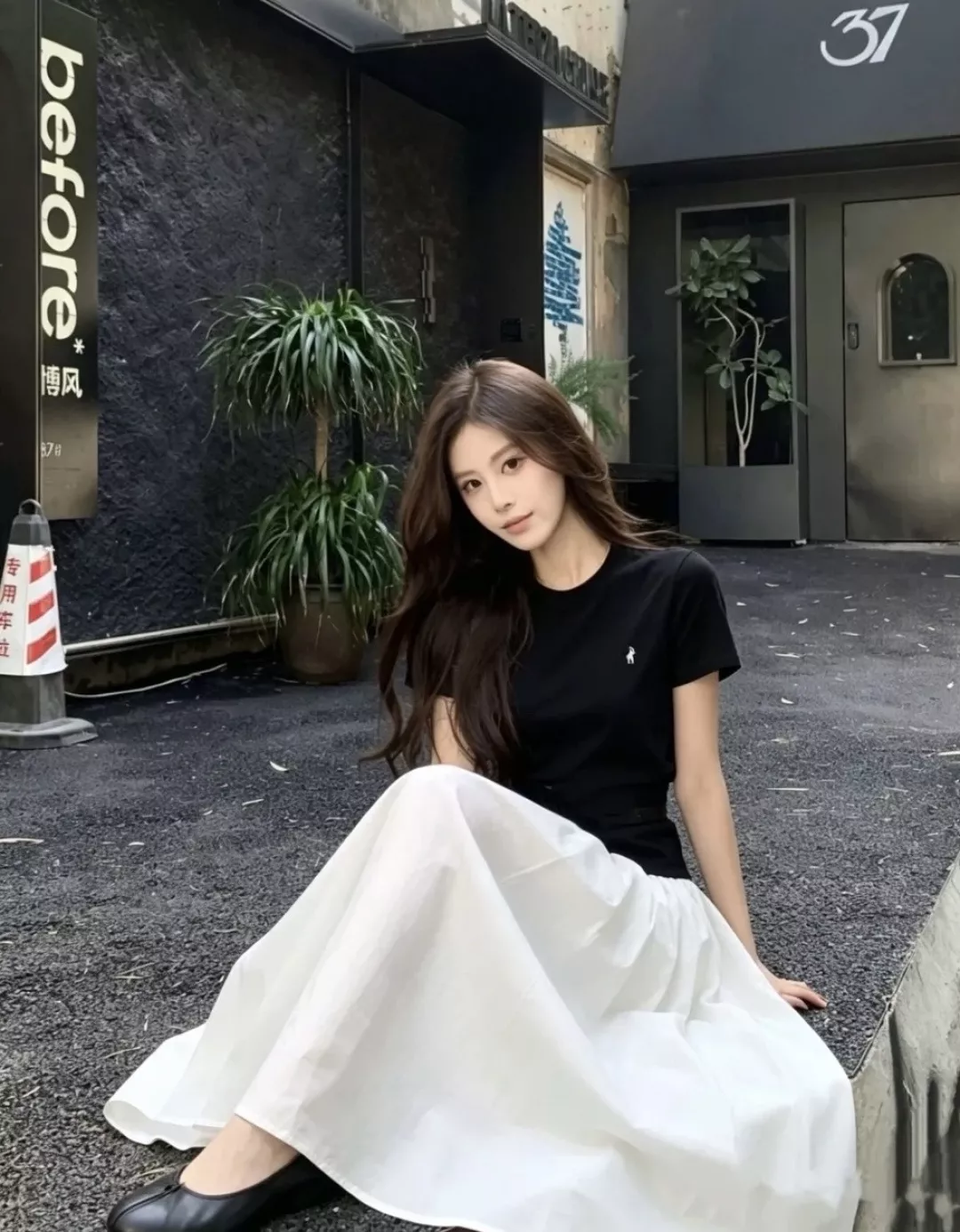랄프로렌 포니 자수 플리츠 롱 스커트 상세 이미지 11