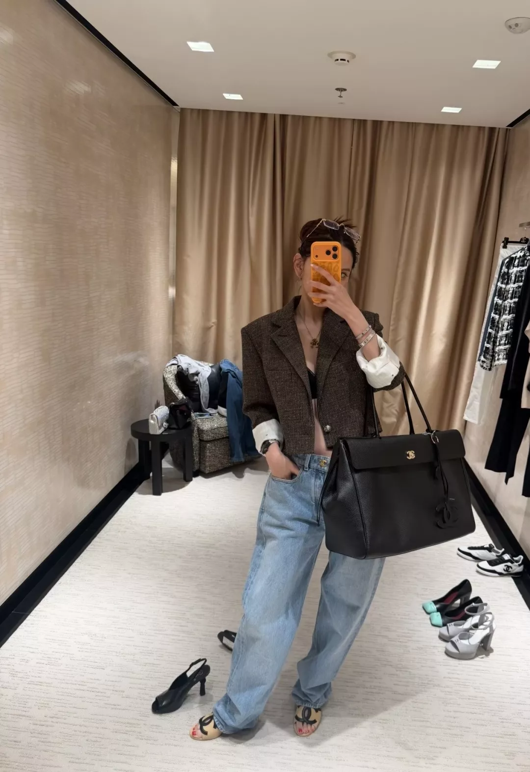 샤넬 더블씨 포인트 스트레이트 진 상세 이미지 26