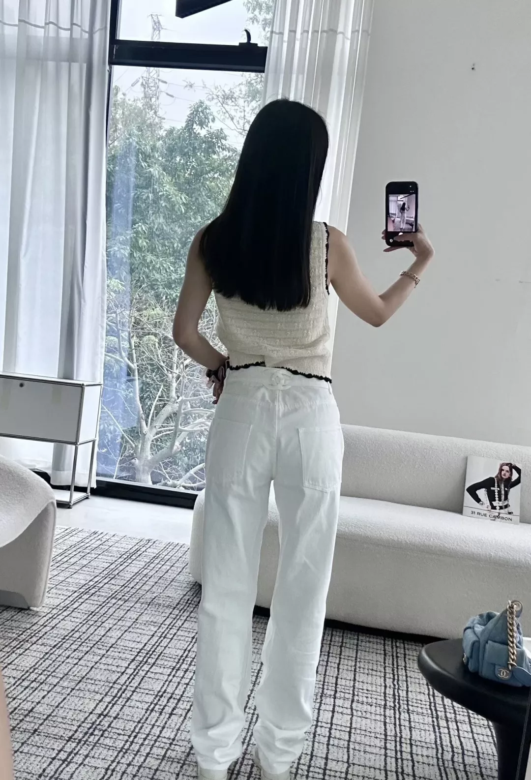 샤넬 더블씨 포인트 스트레이트 진 상세 이미지 14
