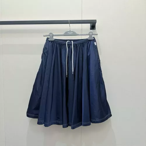 프라다 리나일론 A라인 스커트
