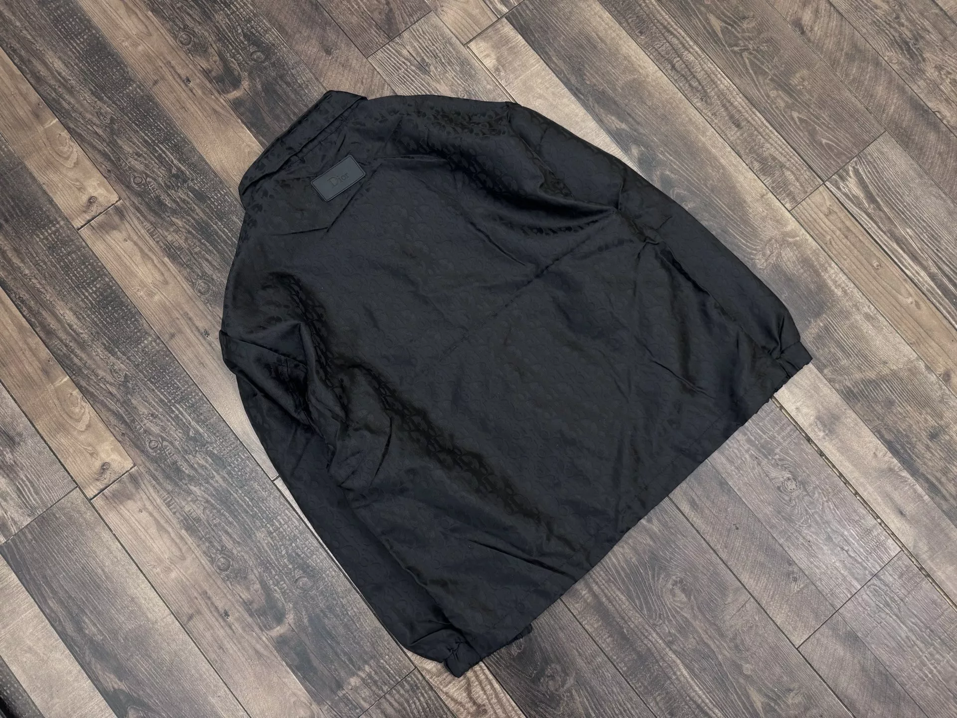 디올 로고 패턴 스탠드 칼라 코치 아우터 상세 이미지 8