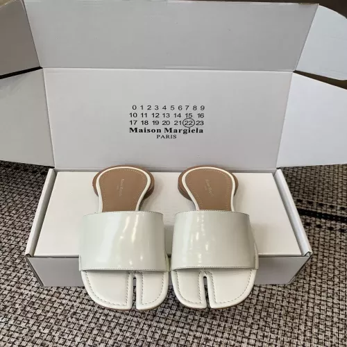 메종마르지엘라 타비 레더 오픈토 슬라이드