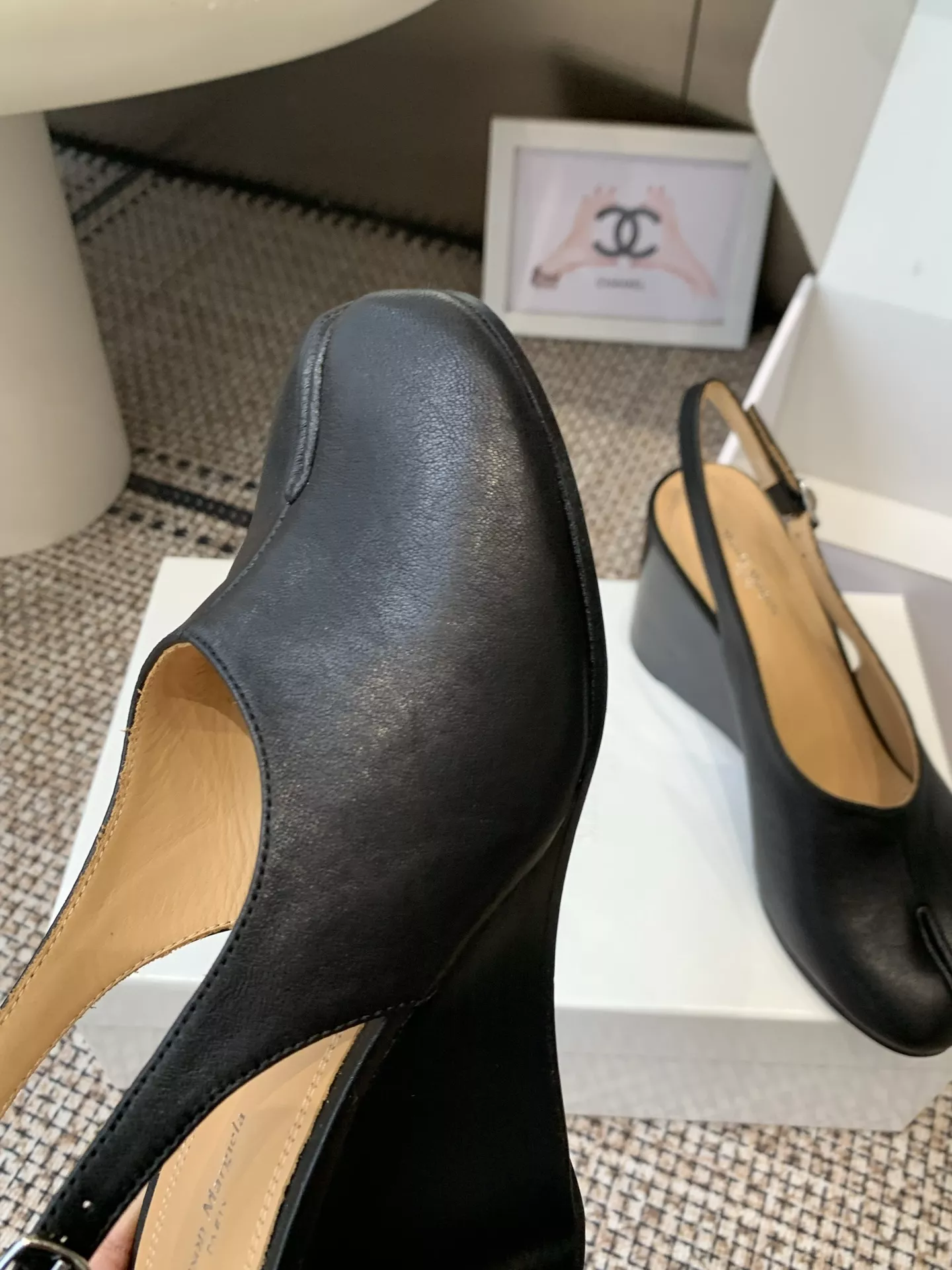 메종마르지엘라 타비 웨지 스트랩 샌들 상세 이미지 6