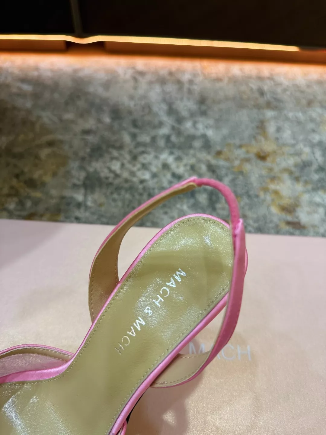 마흐앤마흐 레이스 디테일 슬링백 슈즈 상세 이미지 8