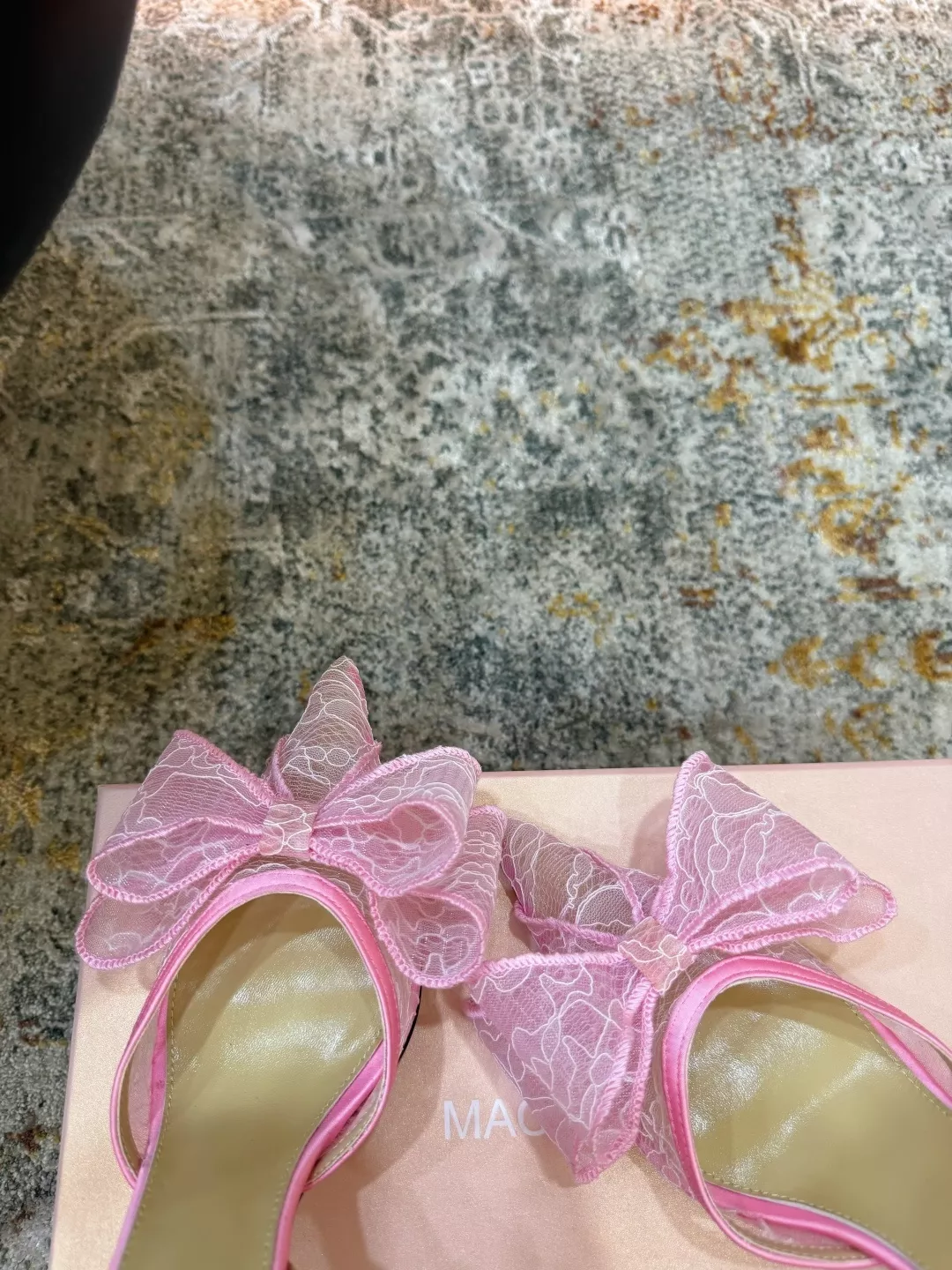 마흐앤마흐 레이스 디테일 슬링백 슈즈 상세 이미지 7