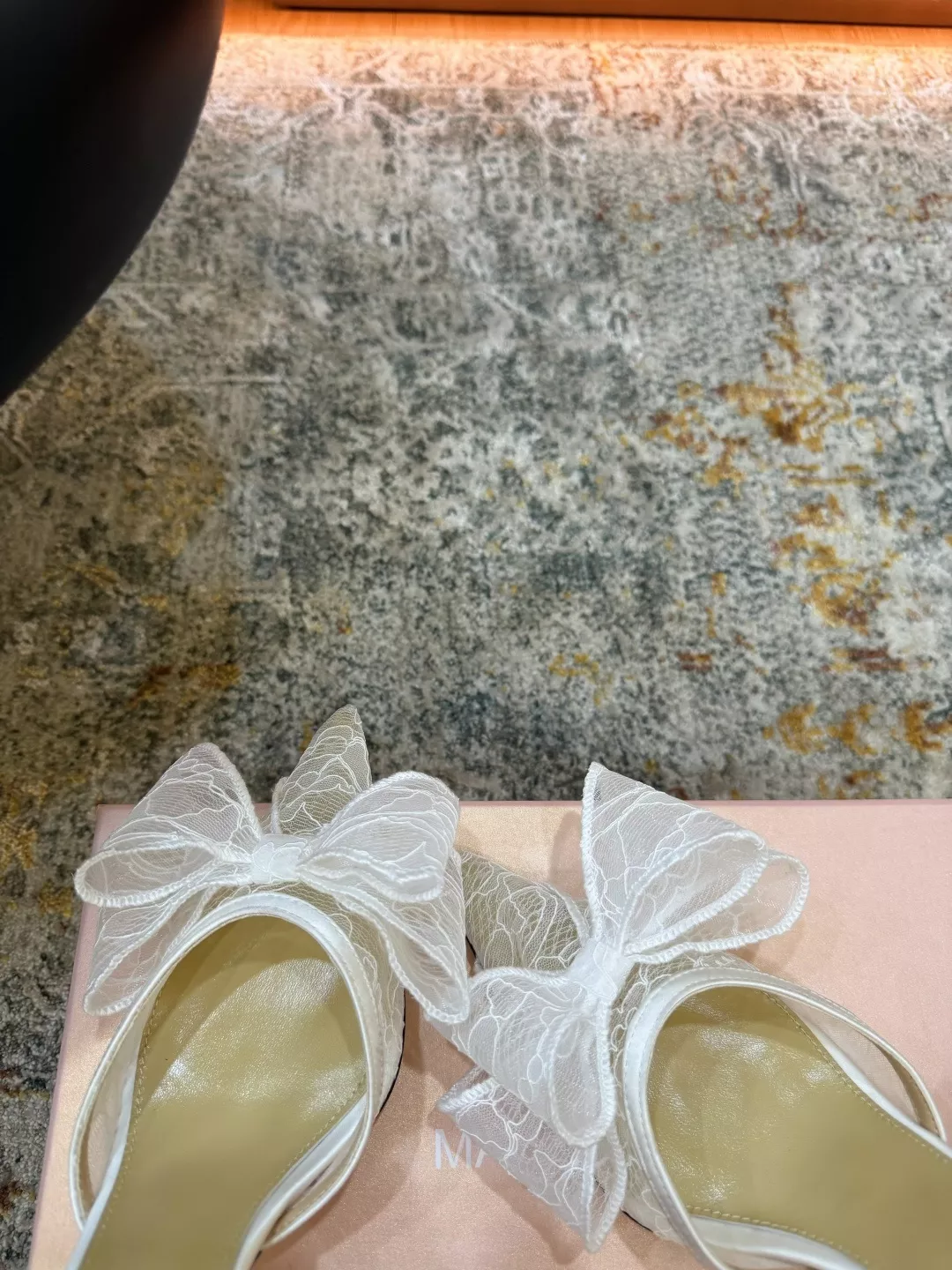 마흐앤마흐 레이스 장식 슬링백 힐 상세 이미지 7