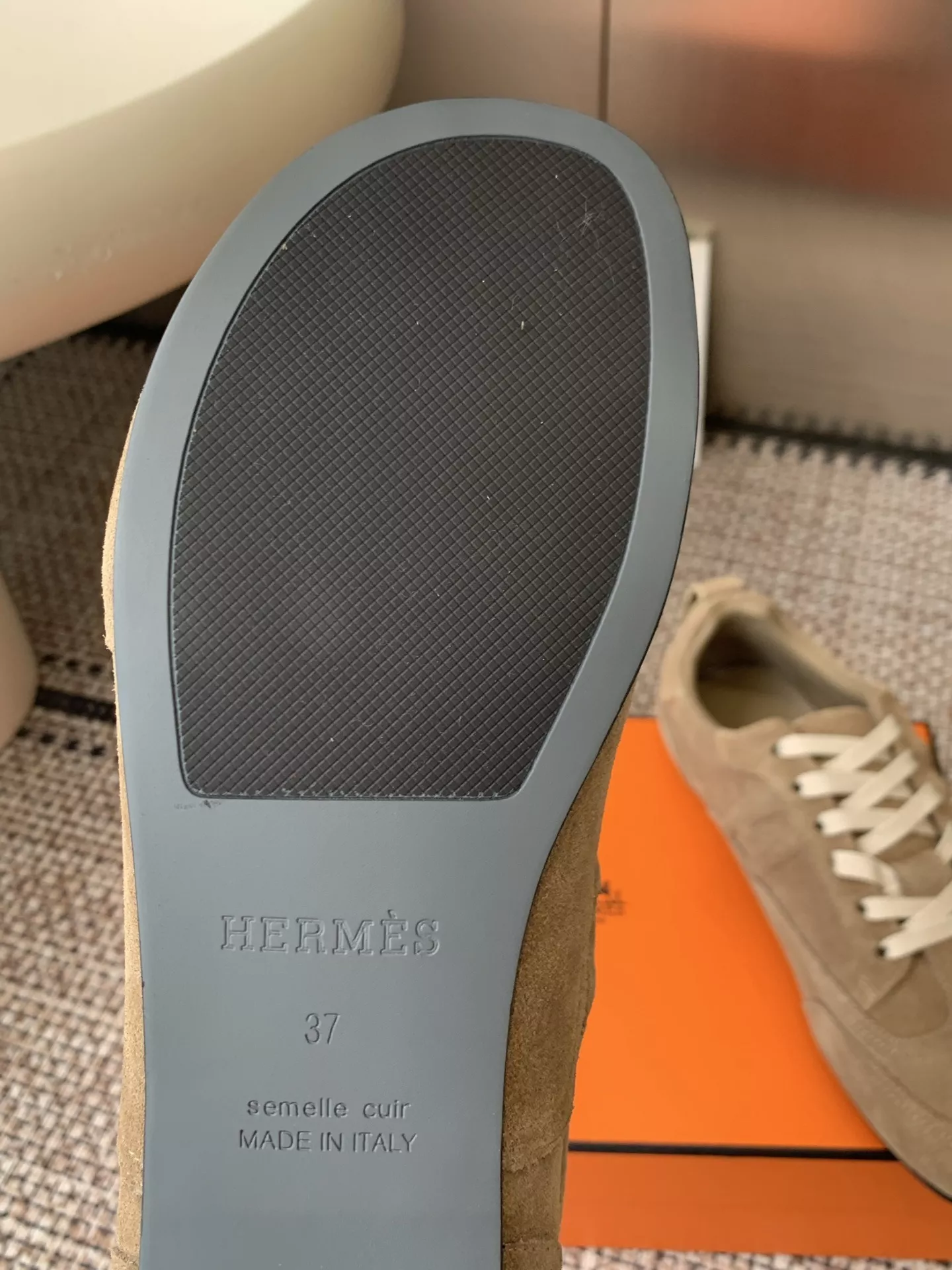 에르메스 에이치 펀칭 디테일 독일군 스타일 슈즈 상세 이미지 8