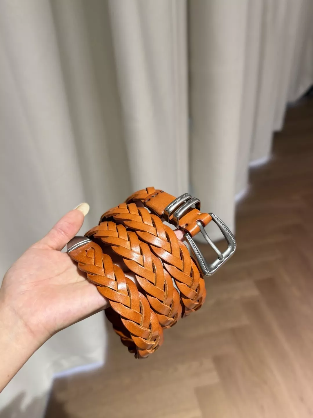 브루넬로쿠치넬리 클래식 브레이디드 레더 벨트 상세 이미지 60