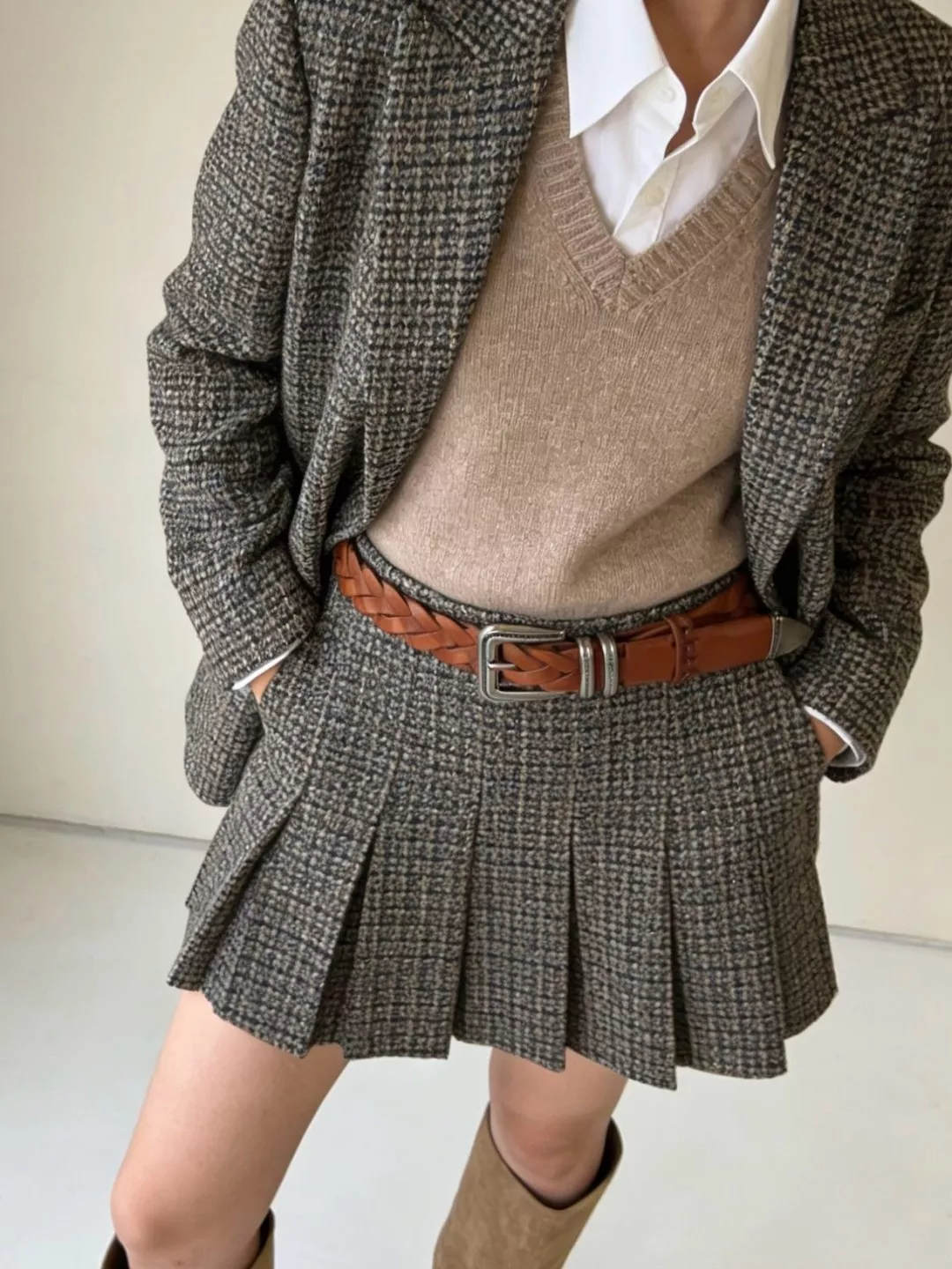 브루넬로쿠치넬리 클래식 브레이디드 레더 벨트 상세 이미지 112
