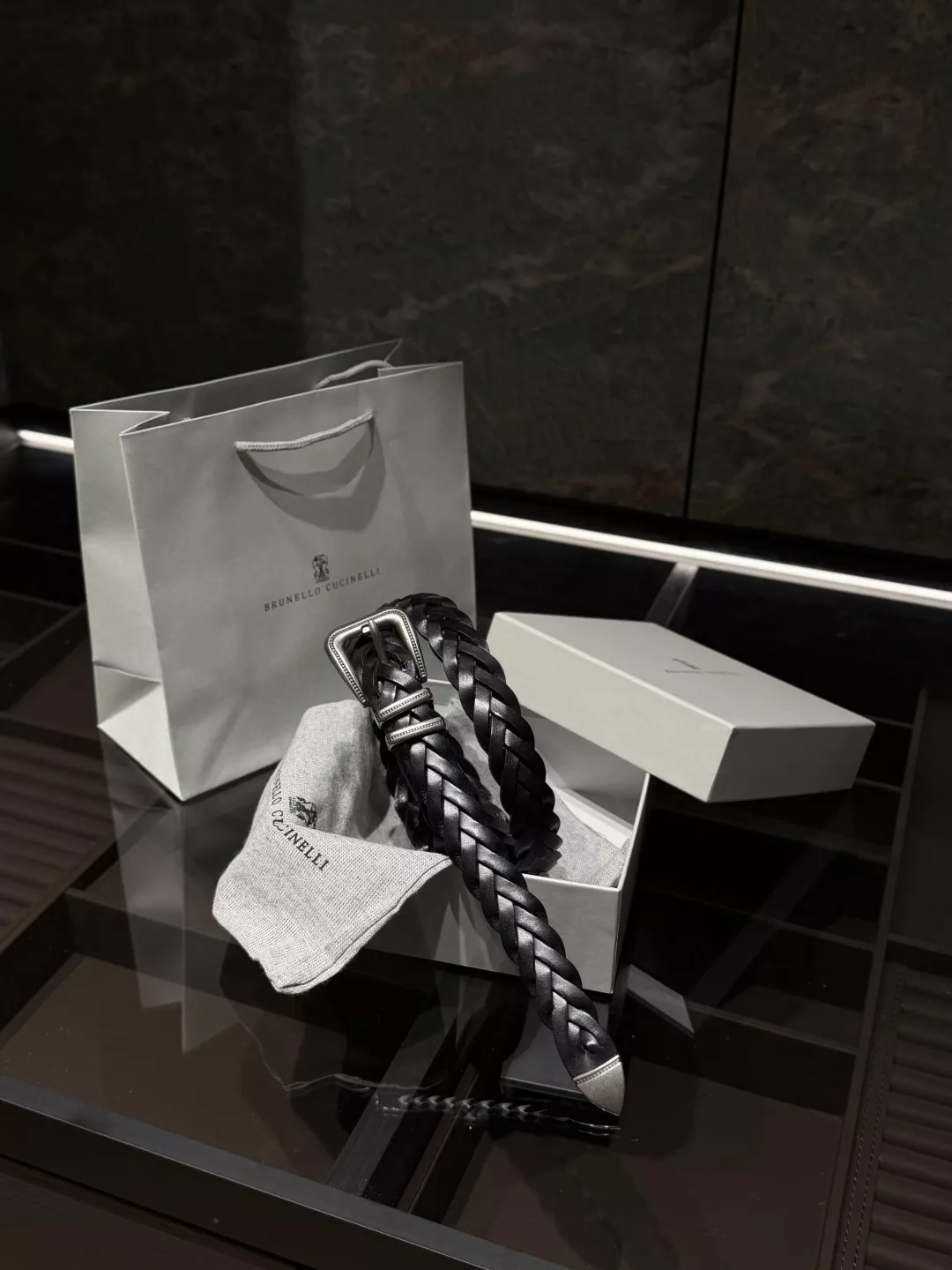 브루넬로쿠치넬리 클래식 브레이디드 레더 벨트 상세 이미지 22