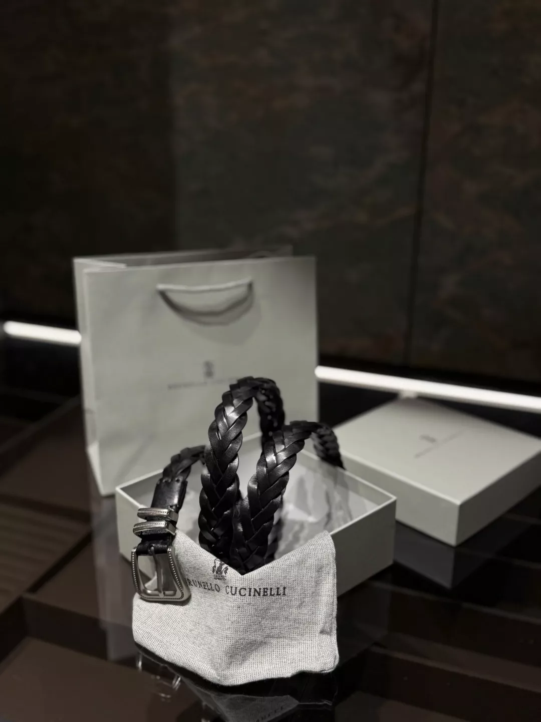 브루넬로쿠치넬리 클래식 브레이디드 레더 벨트 상세 이미지 26