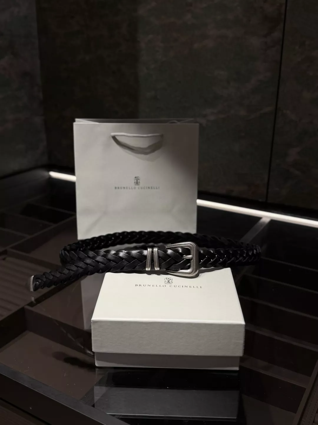 브루넬로쿠치넬리 클래식 브레이디드 레더 벨트 상세 이미지 29