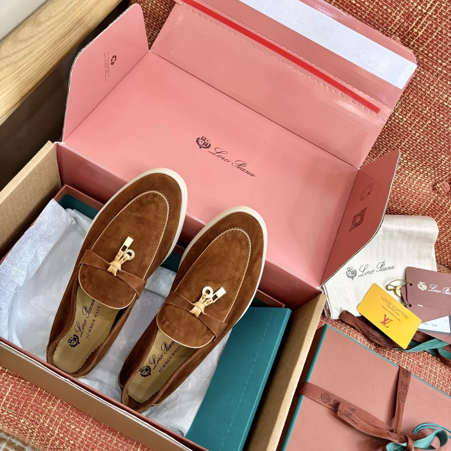 로로피아나 스웨이드 래빗 퍼 로퍼 상세 이미지 5