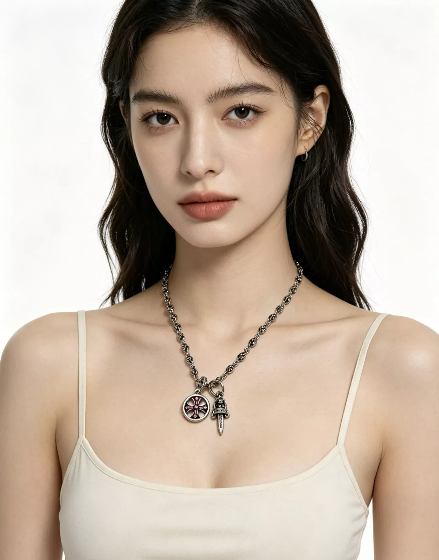 크롬하츠 빈티지 크로스 참 체인 액세서리 상세 이미지 8