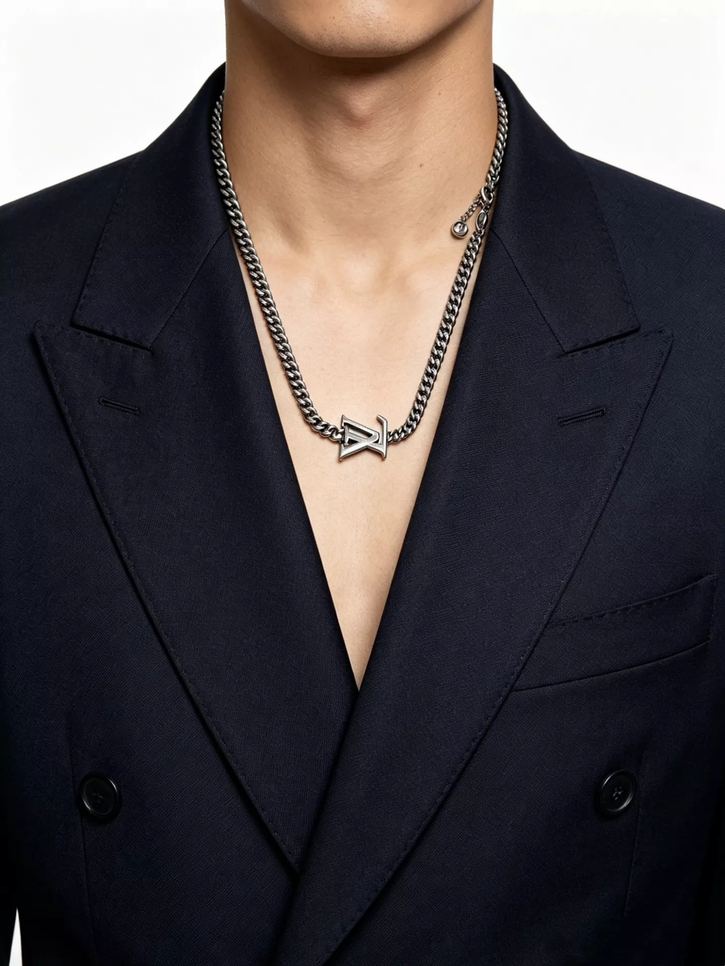 루이비통 빈티지 실버 무드 체인 액세서리 상세 이미지 6