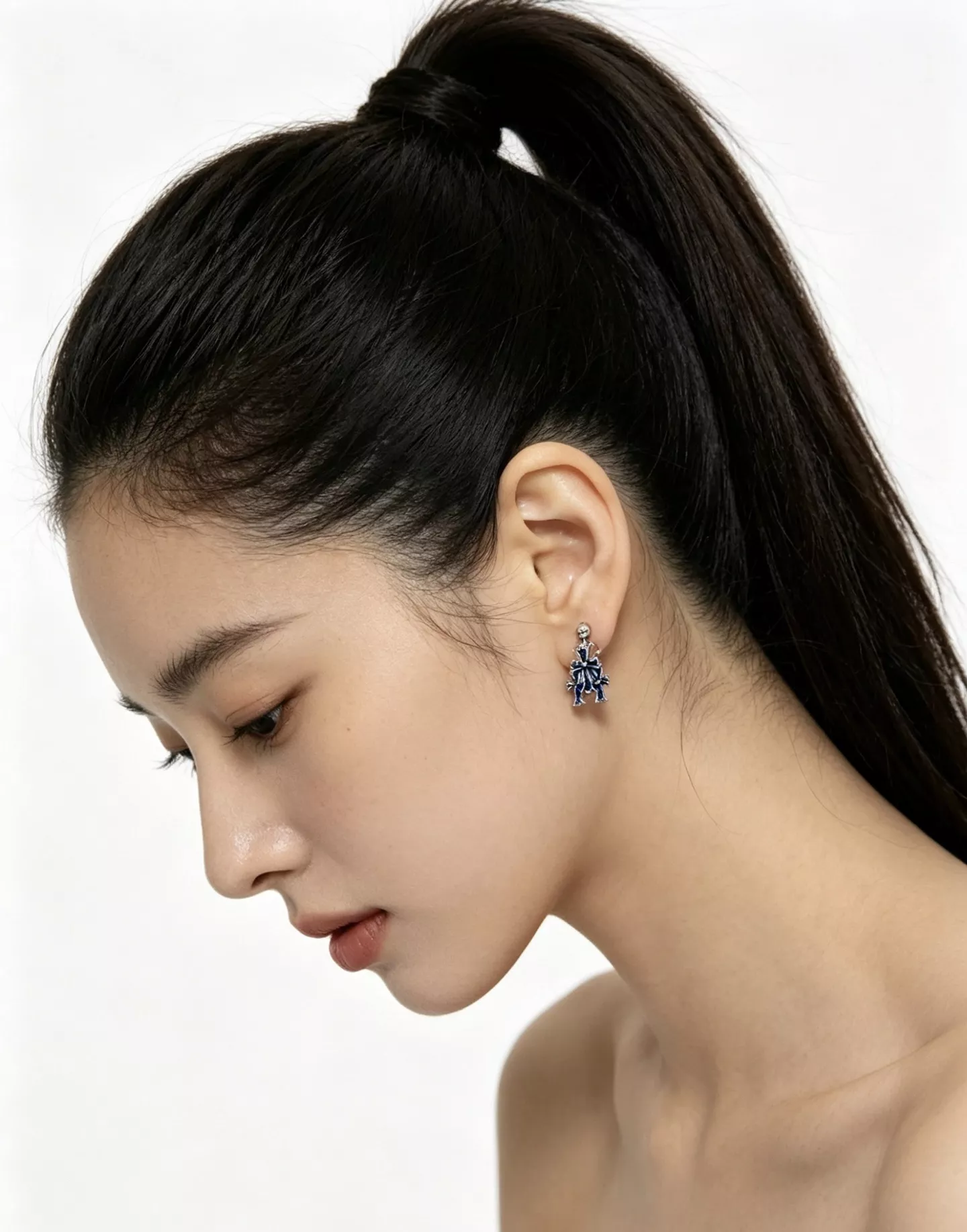 크롬하츠 입체 멀티 크로스 이어 액세서리 상세 이미지 8