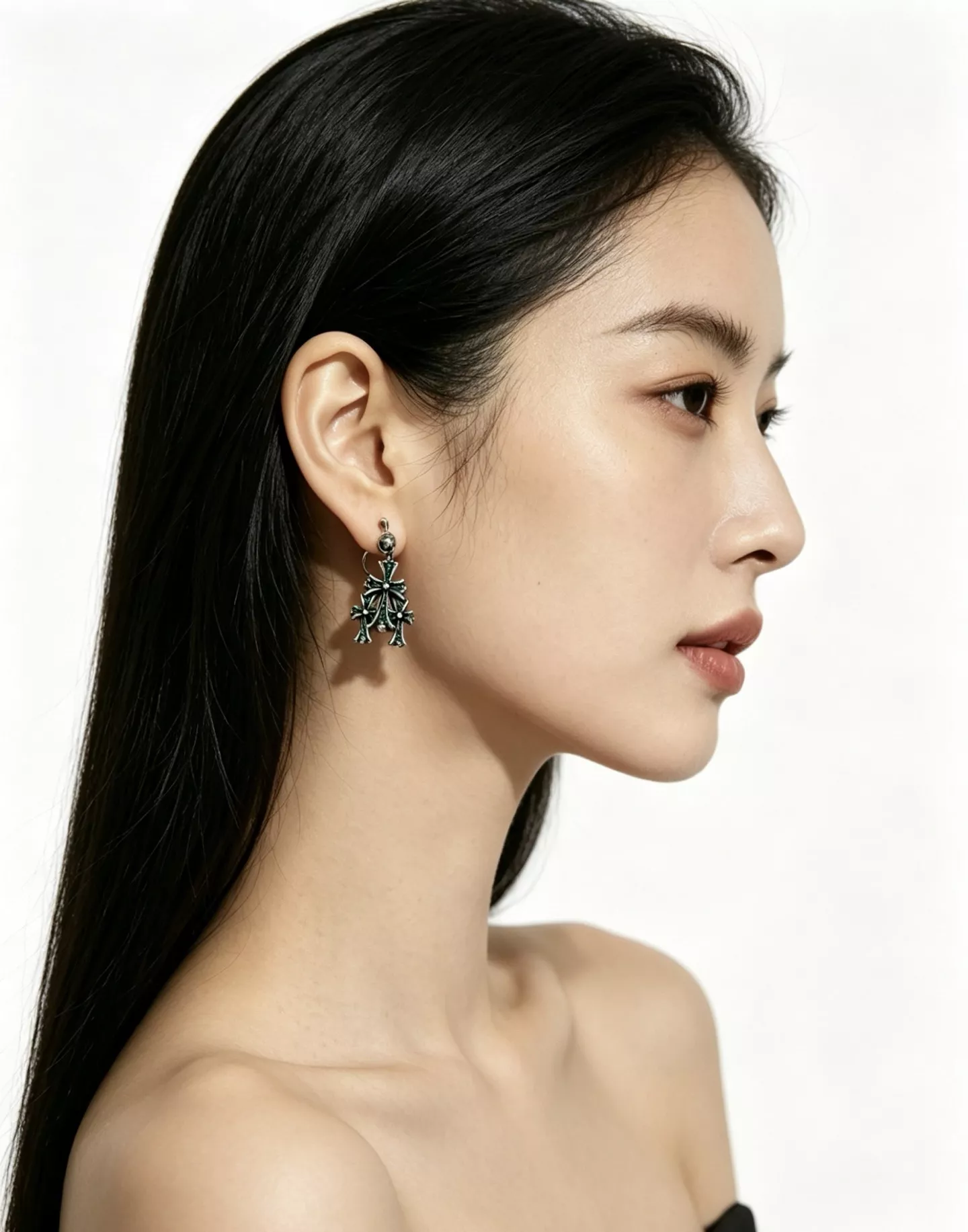 크롬하츠 멀티 크로스 드롭 이어 액세서리 상세 이미지 8