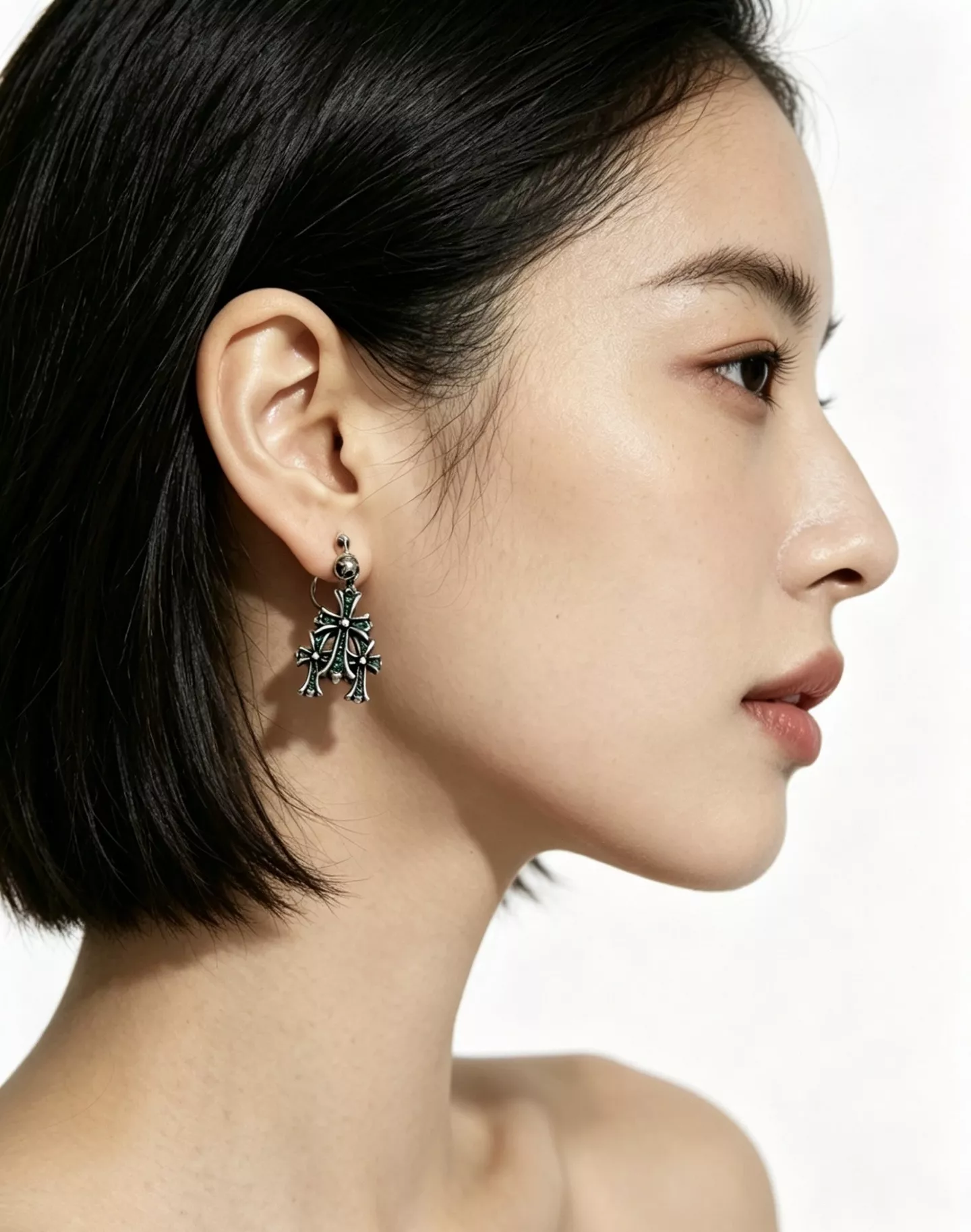 크롬하츠 멀티 크로스 드롭 이어 액세서리 상세 이미지 9